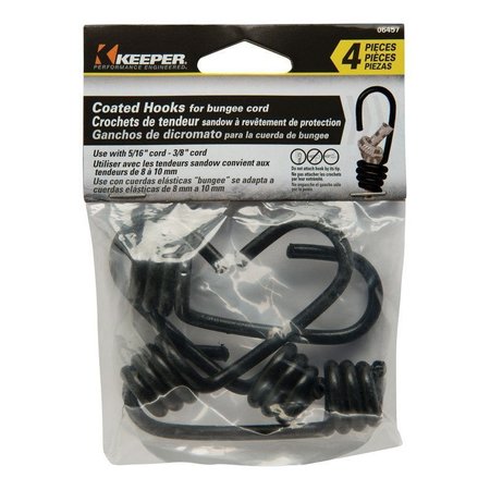 Keeper Bungee Cord Hooks 4Pk 06457